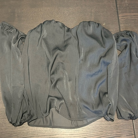 Banana Republic Sweetheart-Neck Blouse - Orca L - Picture 2 of 4